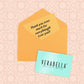 Say thank you with a VERABELLA gift card 