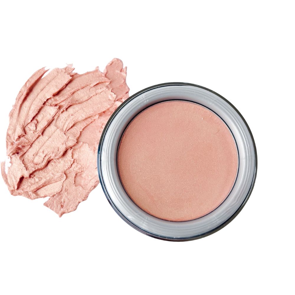 Swatch of La Bella Donna Moonlight Cream Blush Highlighter