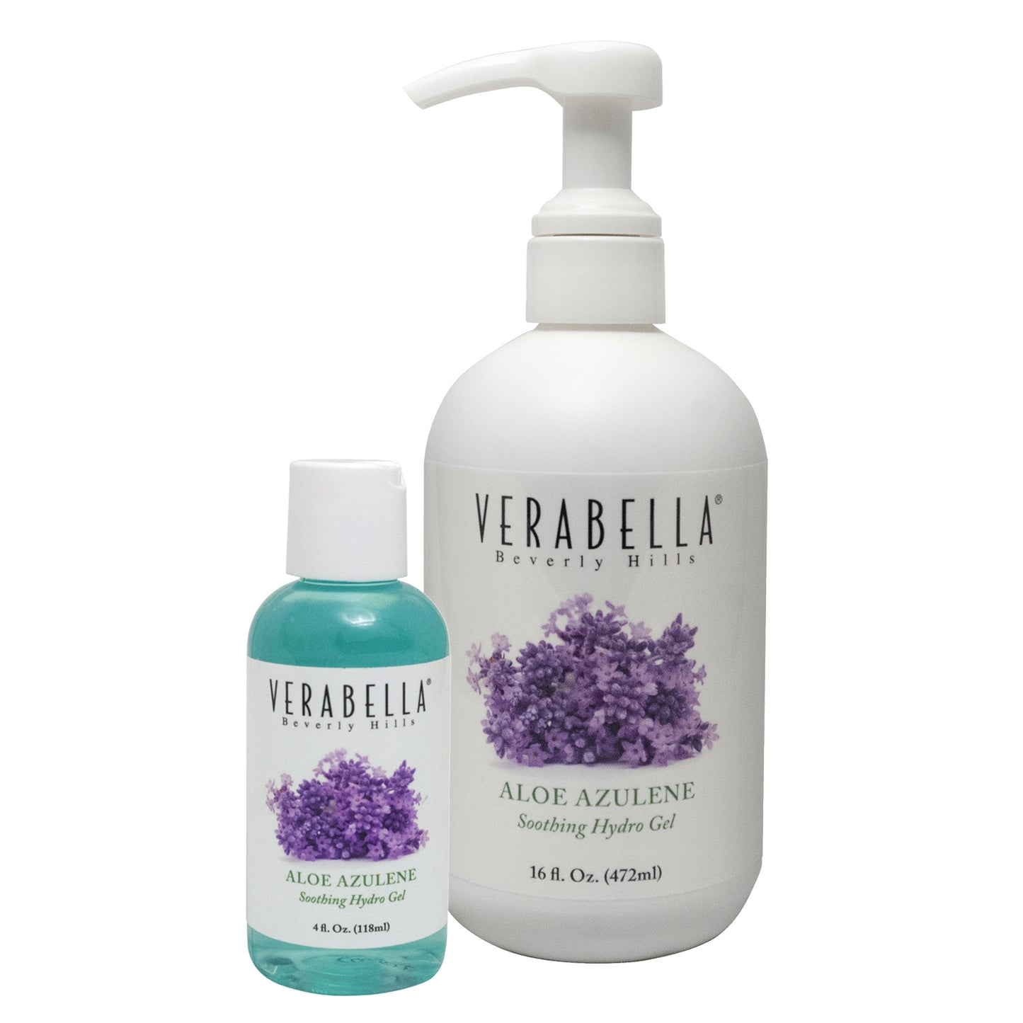 Verabella Aloe Azulene Soothing Hydro Gel in 4 oz and 16 oz