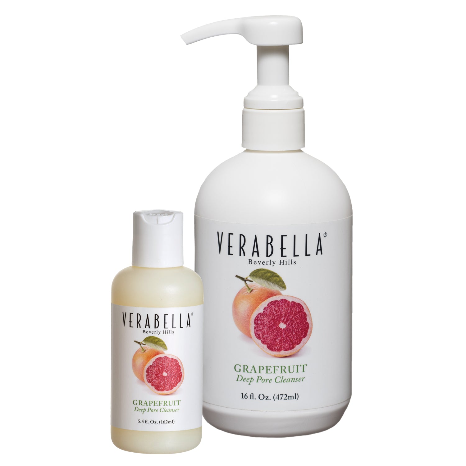 Verabella Grapefruit Deep Pore Cleanser small and large