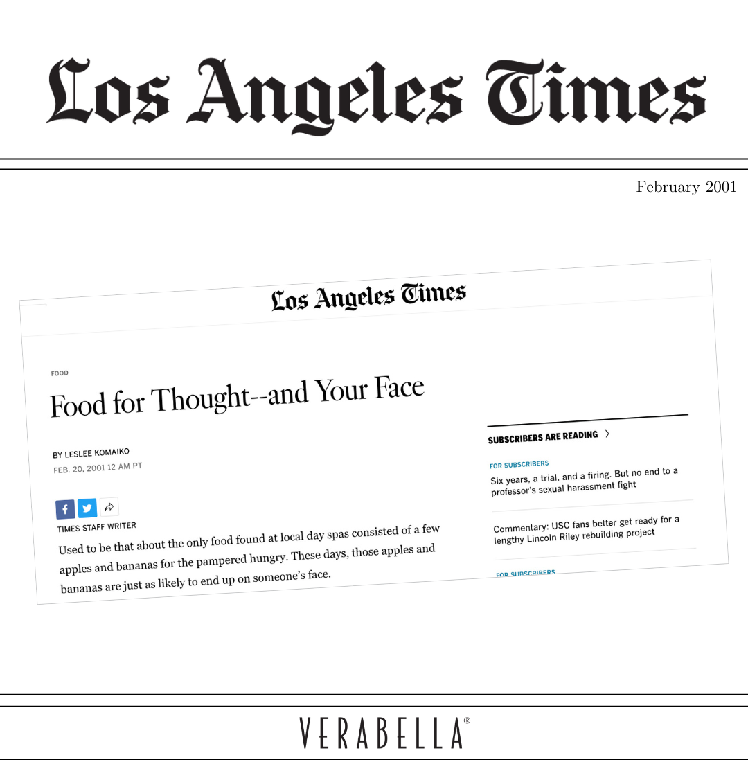 LA Times 02-2001 Food for Thought--and Your Face