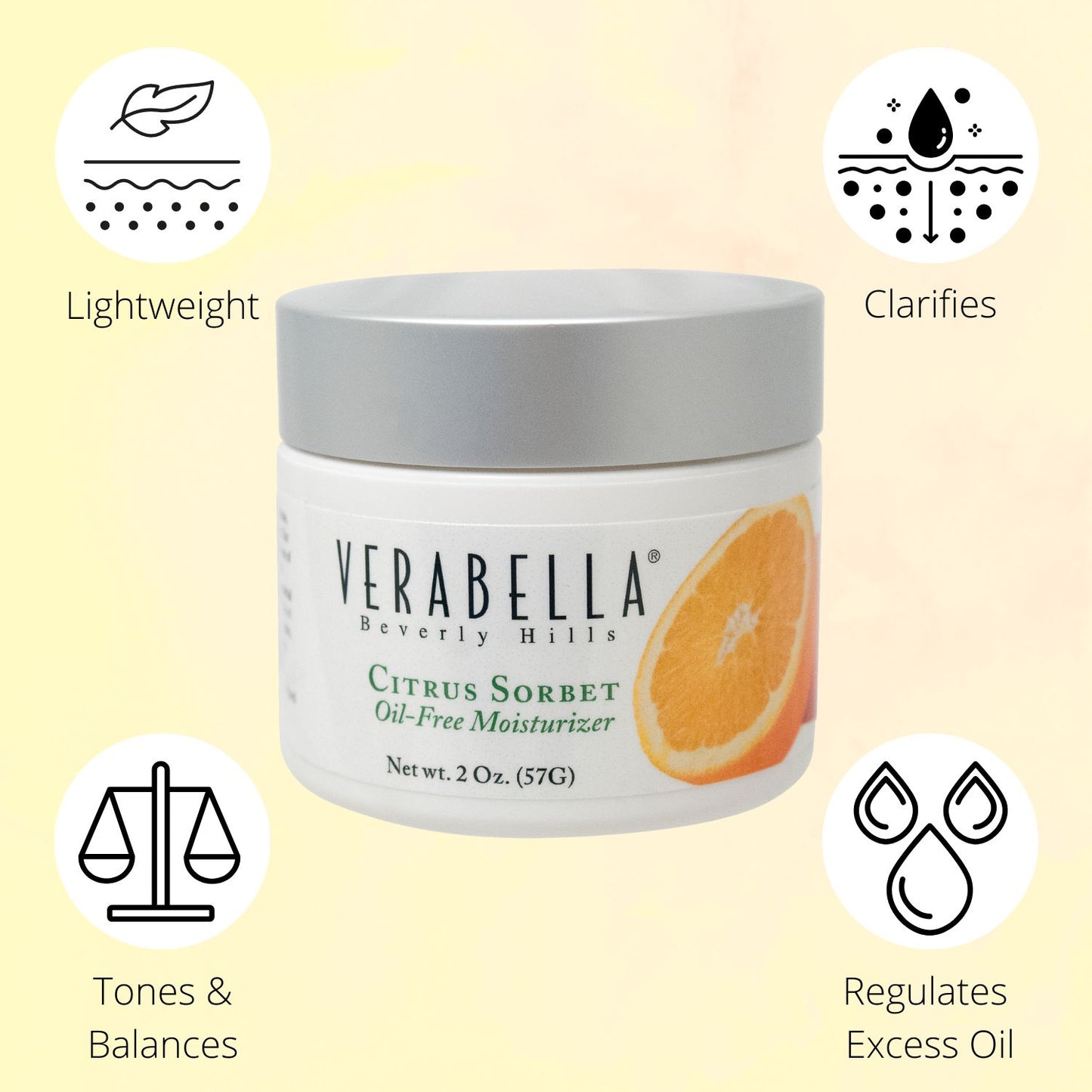 Citrus Sorbet Oil Free Moisturizer by Verabella