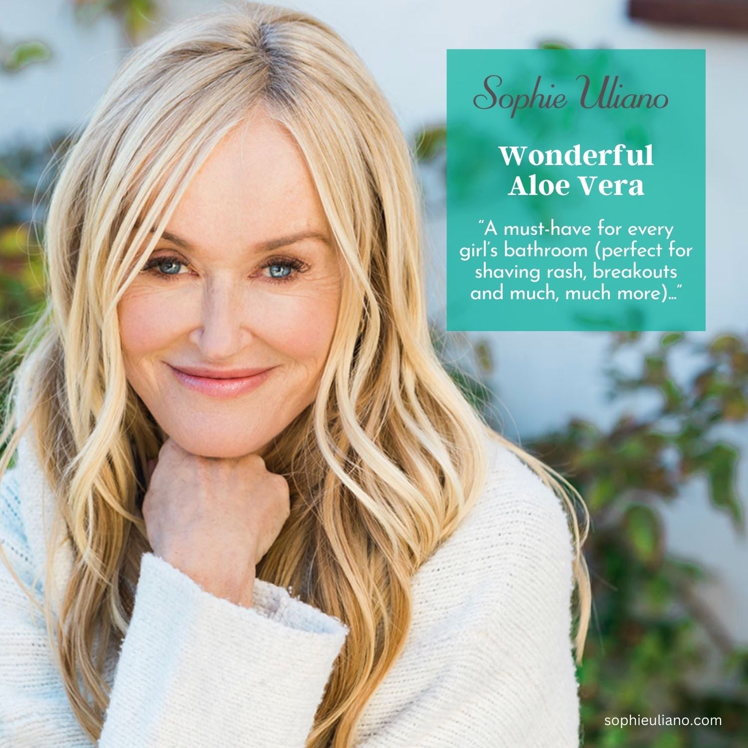 VERABELLA Aloe Tea Tree Healing Gel featured by Sophie Uliano