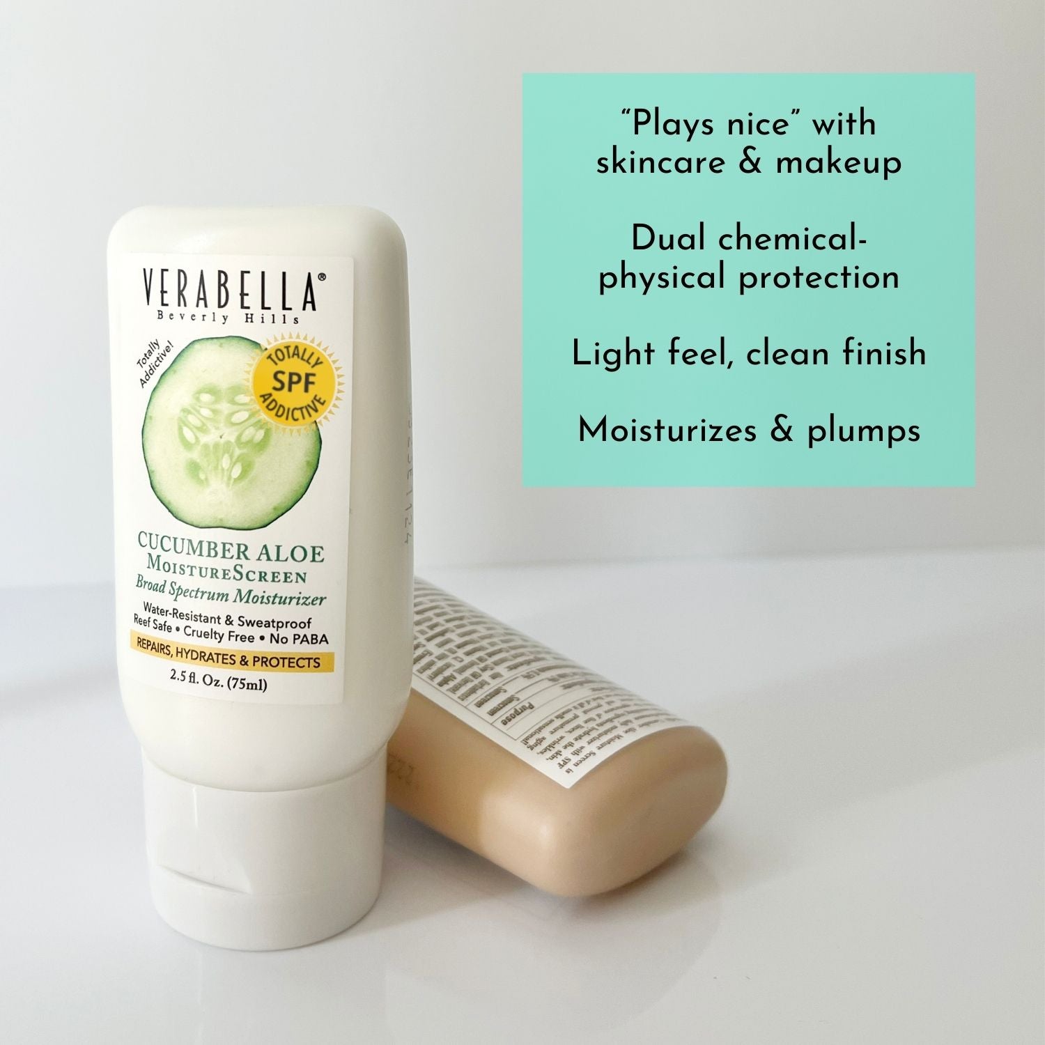 VERABELLA Cucumber Aloe plays nice with skincare & makeup