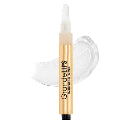 GrandeLips Hydrating Lip Plumper Gloss - Clear with Swatch