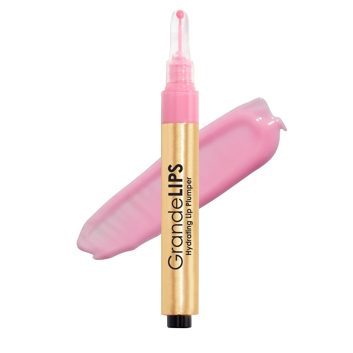 GrandeLips Hydrating Lip Plumper Gloss - Pale Pink with Swatch