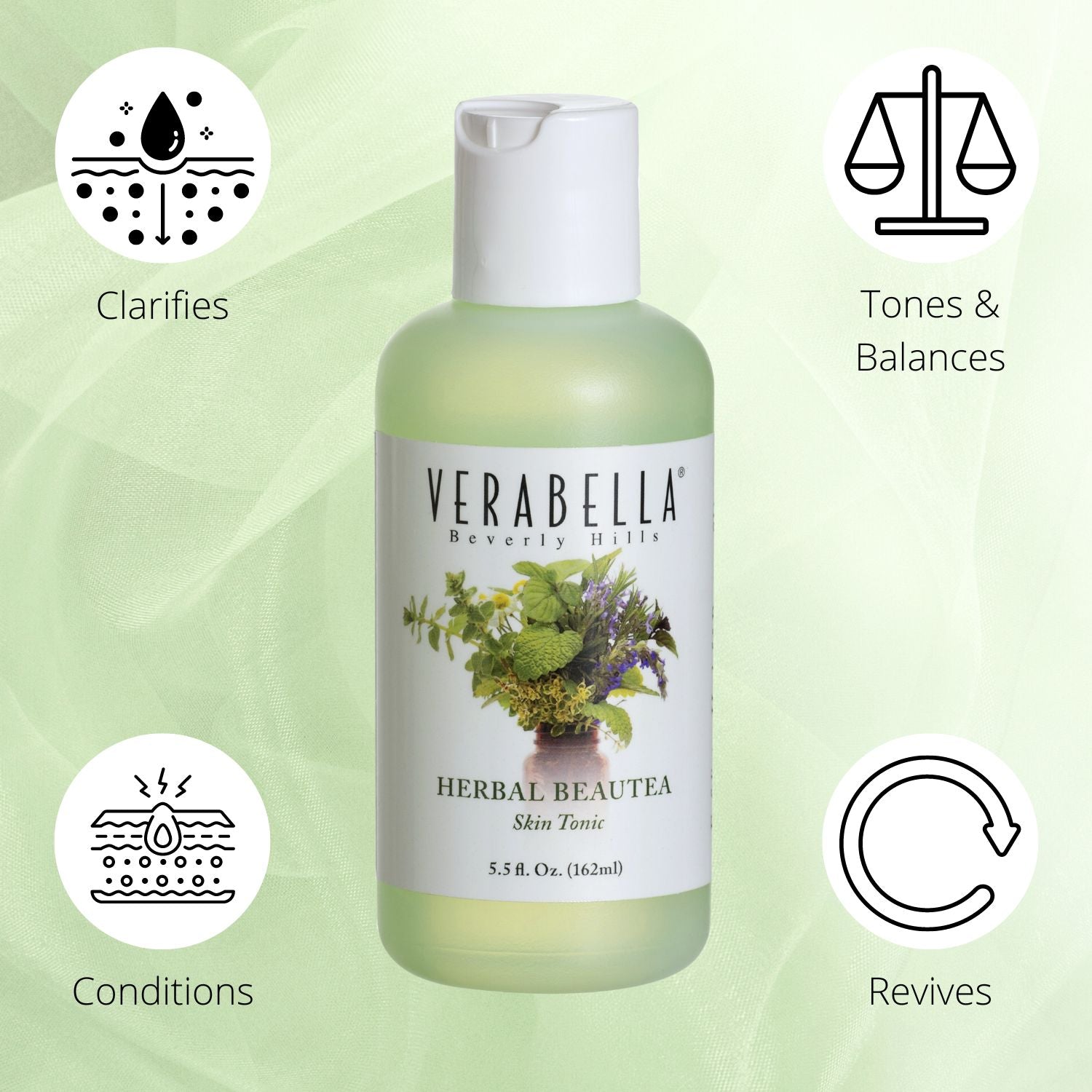 Verabella Herbal Beautea clarifies, tones, and balances