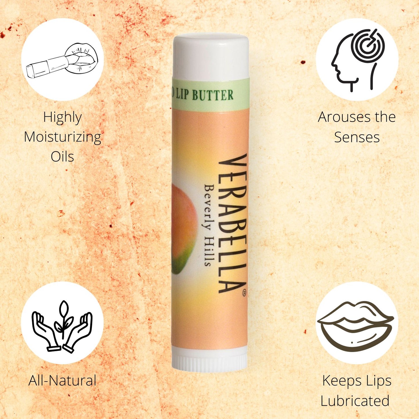 Verabella Mango Lip Butter has highly moisturizing oils