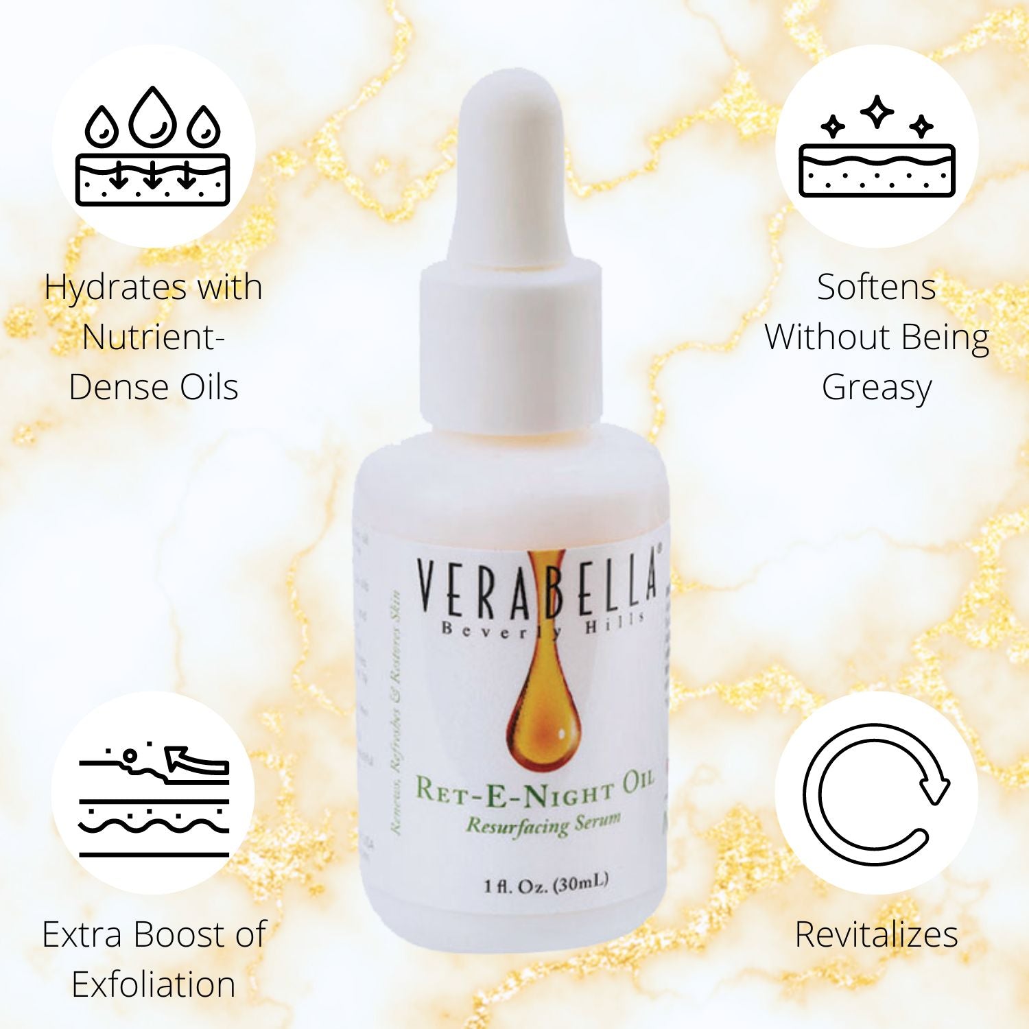 Verabella Ret-E-Night hydrates and softens without being greasy