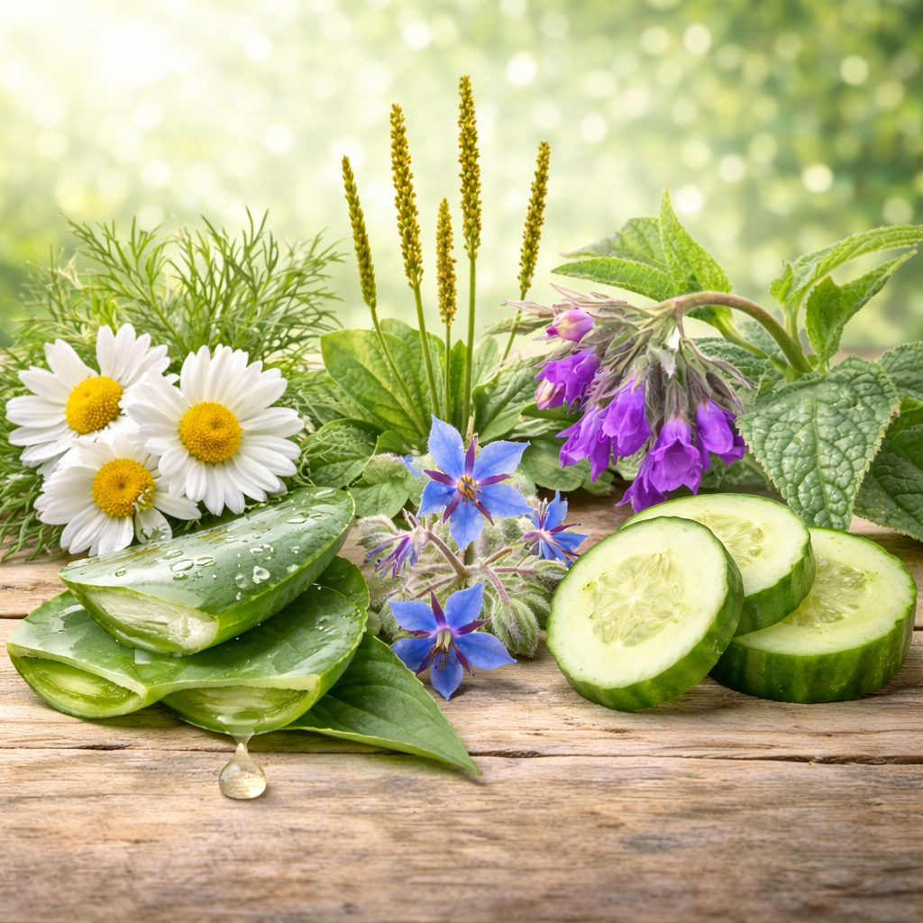 Key ingredients in VERABELLA Cucumber Aloe MoistureScreen