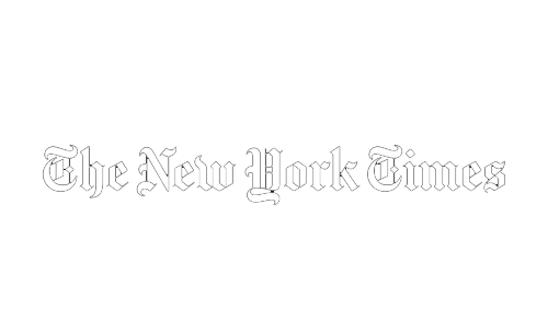 New York Times logo - white